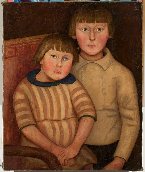 Tadeusz Makowski, Portrait of two children