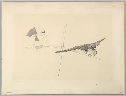 Max Klinger, Schaukel, from the series Radierte Skizzen