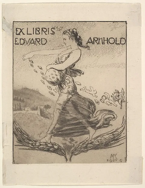 Max Klinger, Ex Libris of Eduard Arnhold