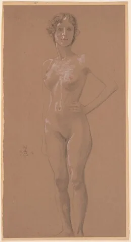 Max Klinger, Standing Nude
