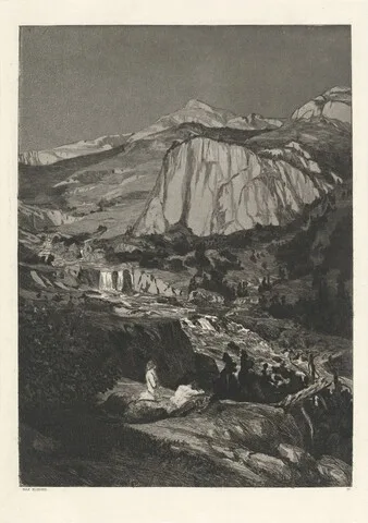 Max Klinger, Moonlit Night (Mondnacht): pl. 4