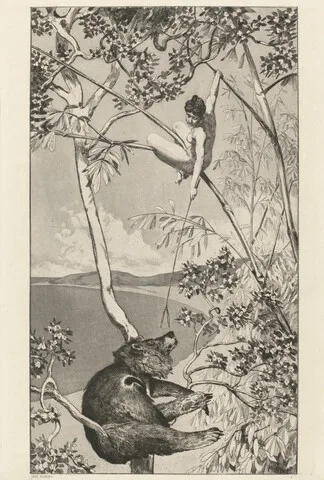 Max Klinger, Bear and Elf (Bär und Elfe): pl.1