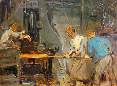 Robert Sterl, Workers in Ironworks (Krupp)