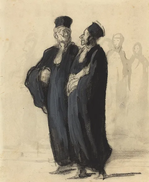 Honoré Daumier, Two Lawyers