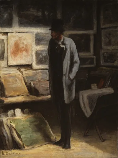 Honoré Daumier, The Print Collector
