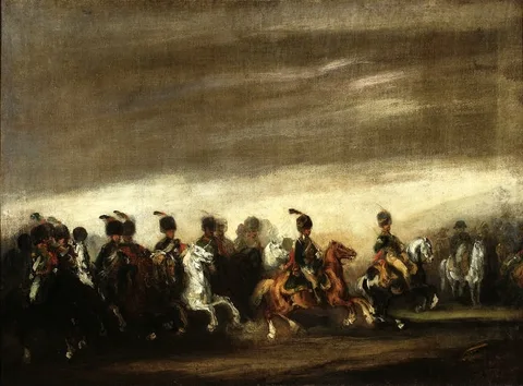 Piotr Michałowski, Parade before Napoleon.