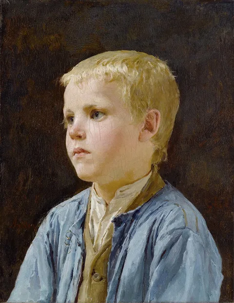 Albert Anker, Portrait of a boy