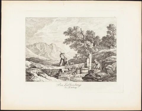 Ludwig Richter, Der Lattenberg bei Salzburg (The Lattenberg near Salzburg)