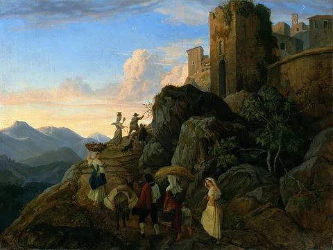 Ludwig Richter, Civitella (Evening)