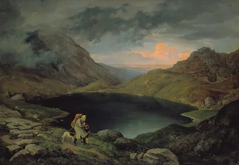 Ludwig Richter, Pond in the Riesengebirge