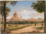 Rudolf von Alt, View of St. Charles Church and the Polytechnic Institute in Vienna