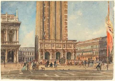 Rudolf von Alt, The Piazza San Marco
