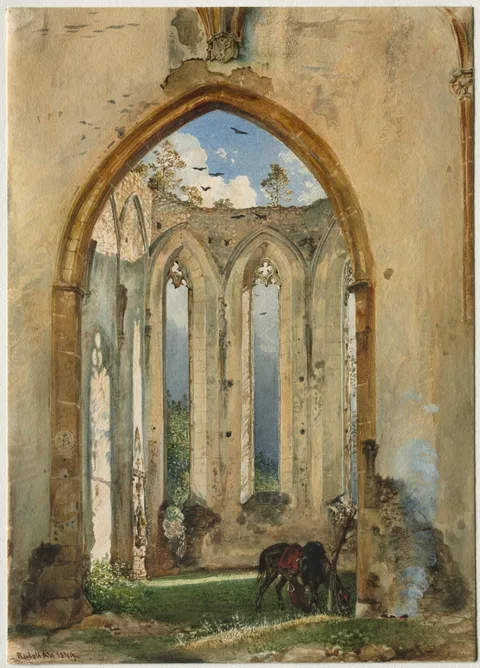 Rudolf von Alt, Ruin of a Church