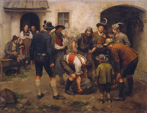Franz Defregger, The Strength Test