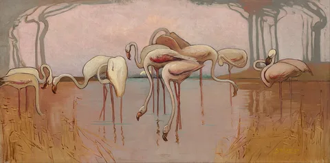 Sydney Long, Flamingoes