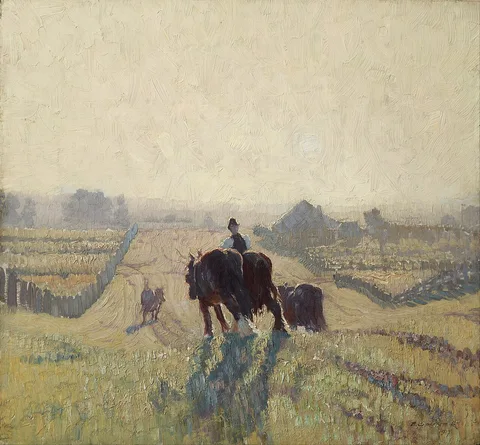 Elioth Gruner, Frosty sunrise