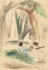 Jules Pascin, Nannies with a Child