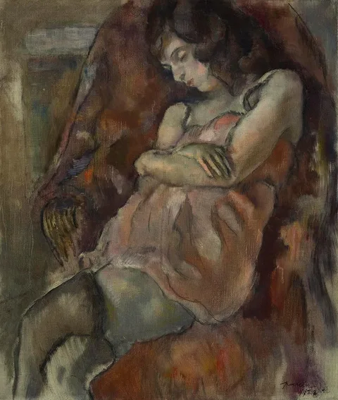 Jules Pascin, Girl Seated