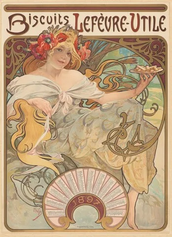 Alphonse Mucha, Biscuits Lefèvre-Utile