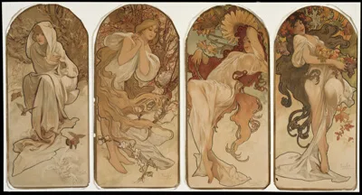 Alphonse Mucha, The Seasons