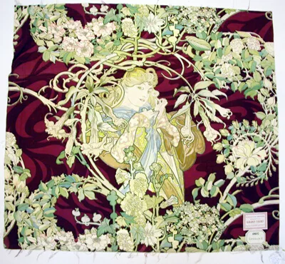 Alphonse Mucha, Panel Entitled "Femme à marguerite" (Woman with Daisy)