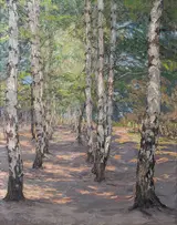 Otto Altenkirch, Birch path on the Heller near Dresden
