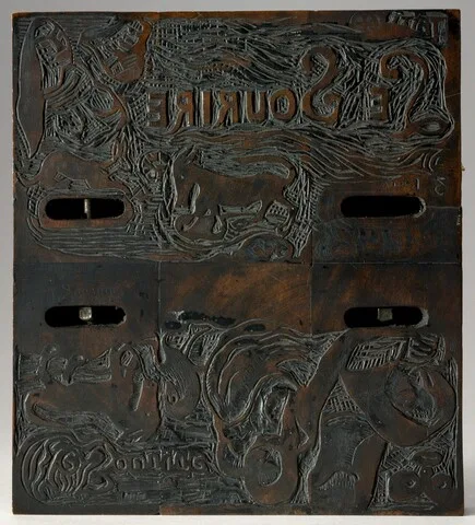 Paul Gauguin, Two Title Pages for "Le Sourire" (Les deux titres du Sourire) [verso]