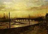 Frederick McCubbin, Falls Bridge, Melbourne