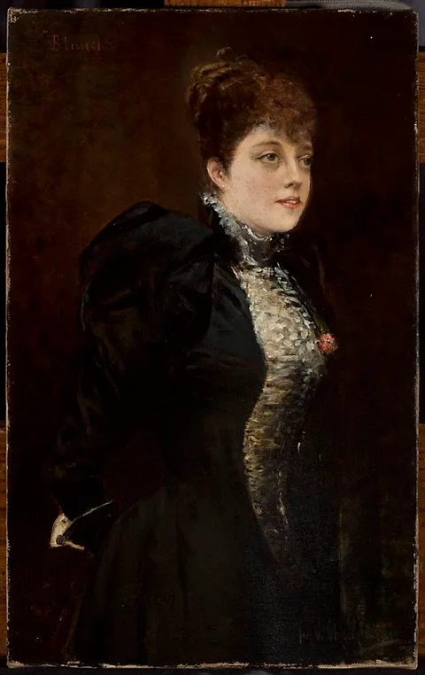 Jan Chełmiński, Portrait of a woman