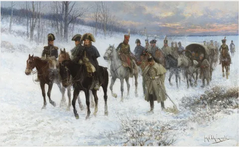 Jan Chełmiński, Riders in Snow