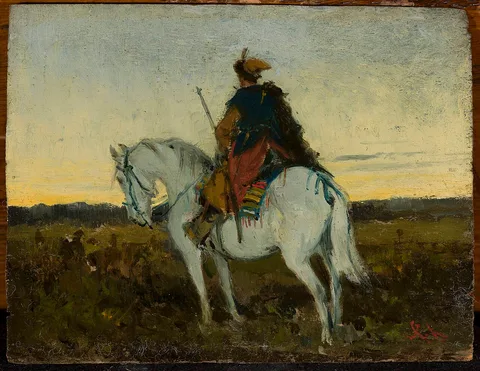 Jan Chełmiński, Oriental rider on a white horse