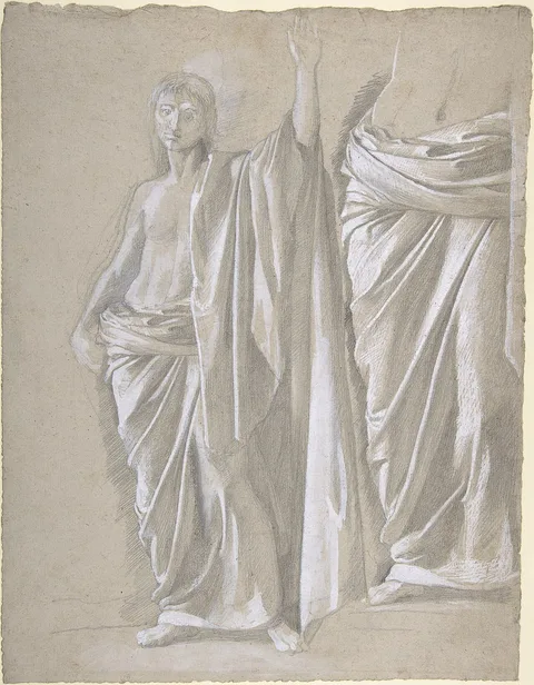 Edgar Degas, Study of a Draped Figure
