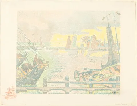Paul Signac, Boats at Flushing (Bateaux à Flessingue)