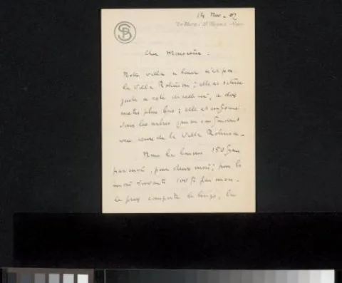 Paul Signac, Brief aan Philip Zilcken