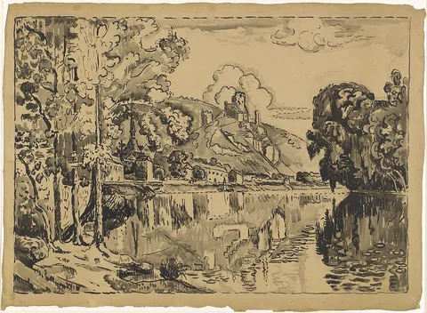 Paul Signac, Les Andelys on a Summer Morning