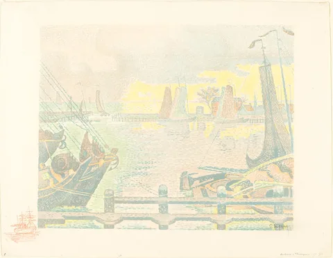 Paul Signac, Boats at Flushing (Bateaux à Flessingue)