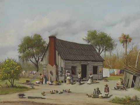 William Aiken Walker, Sharecroppers Gathered in the Yard