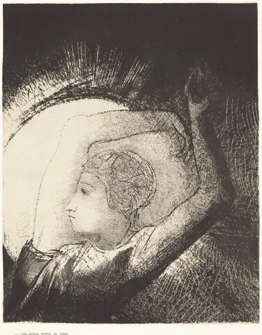 Odilon Redon, Une femme revêtue du Soleil (A woman clothed with the sun)