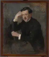 Olga Boznańska, Portrait of Józef Czajkowski – two-sided painting