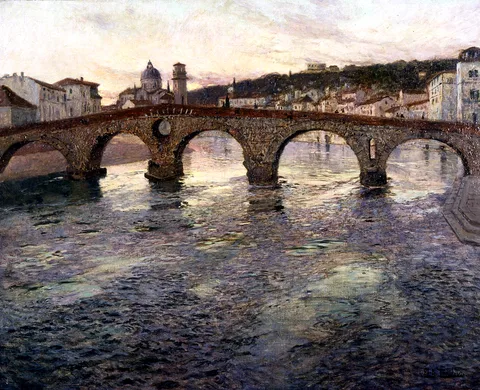 Frits Thaulow, The Adige River at Verona