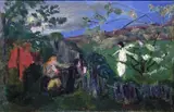 Nikolai Astrup, Landscape with Figures