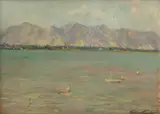 Nándor Katona, Mountain Landscape with a Lake