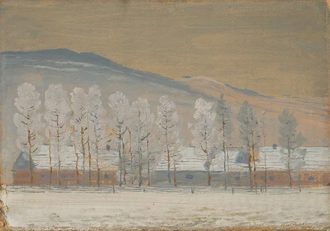 Nándor Katona, Winter Landscape near Ždiar