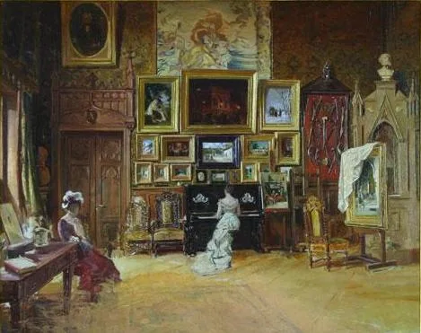 Theodor Aman, Artist Studio in Paris