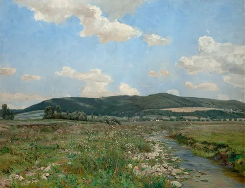 František Kaván, Železné Mountains Viewed from the Zlatý Stream in Třemošnice