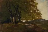 Nathaniel Hone the Younger, A Landscape with Trees and a Hill