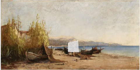 Nathaniel Hone the Younger, Mediterranean Coast, Mending Nets