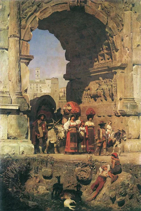 Franz von Lenbach, The Triumphal Arch of Titus in Rome