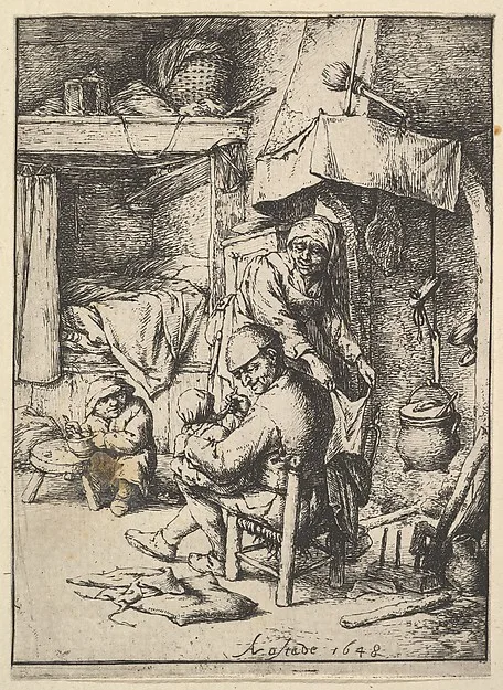 Adriaen van Ostade, Father Feeding his Child