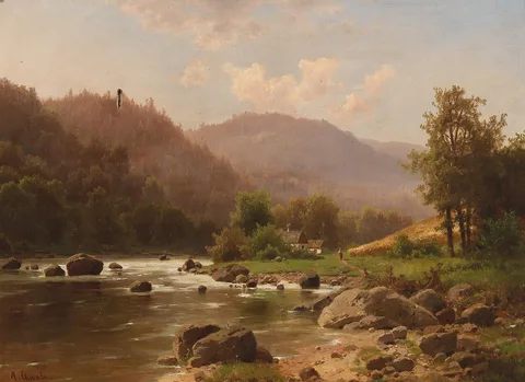 Adolf Chwala, Scene by the River